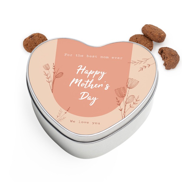 Cookie Tin Heart with Generous cookies Cookie Tin Heart with Generous cookies