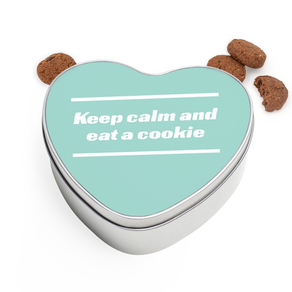 Cookie Tin Heart with Generous cookies