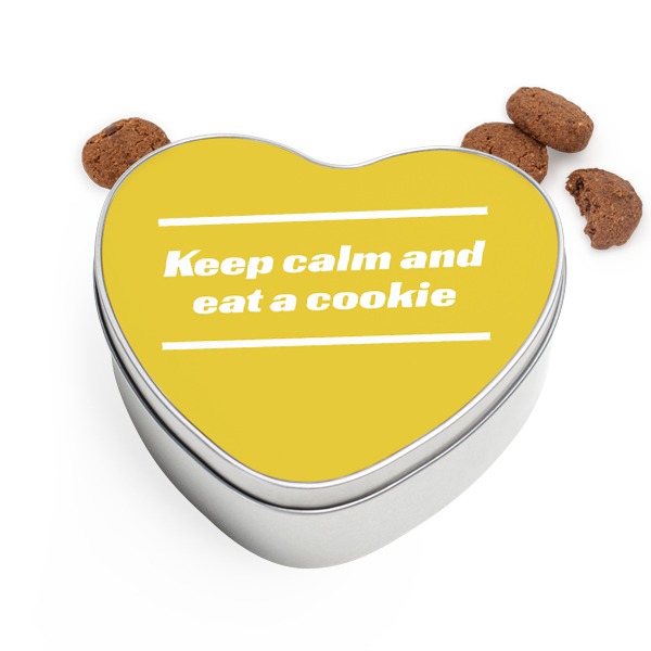 Cookie Tin Heart with Generous cookies