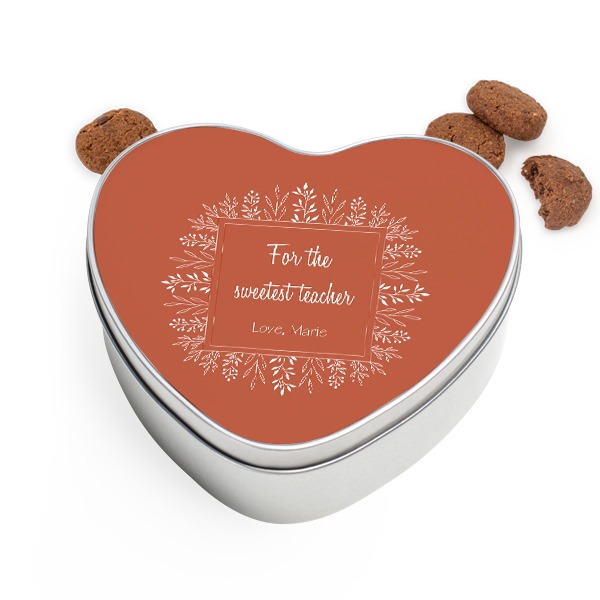 Cookie Tin Heart with Generous cookies