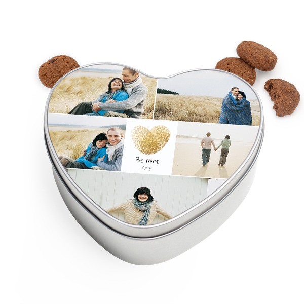 Cookie Tin Heart with Generous cookies Cookie Tin Heart with Generous cookies