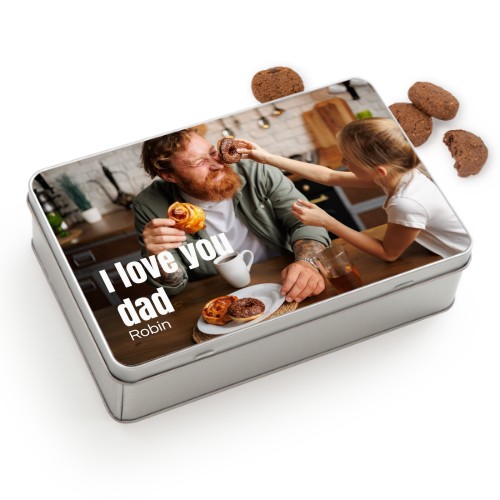 Cookie Tin Rectangle with Generous cookies Cookie Tin Rectangle with Generous cookies