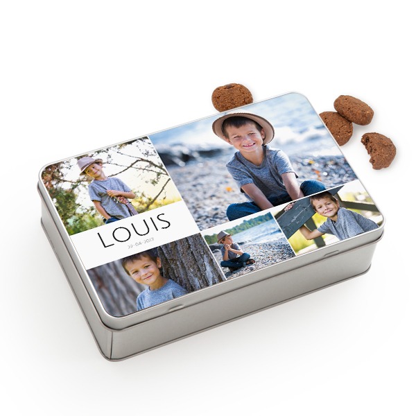 Cookie Tin Rectangle with Generous cookies