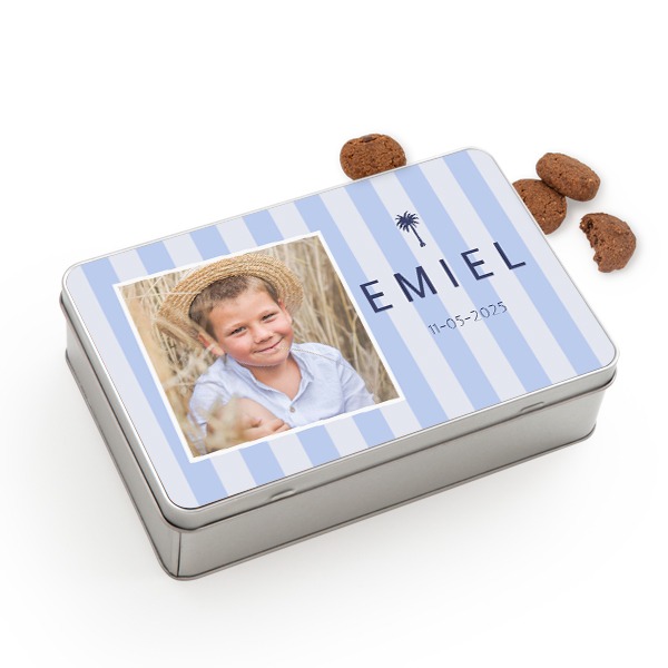 Koekjestrommel rechthoekig met Generous koekjes Koekjestrommel rechthoekig met Generous koekjes