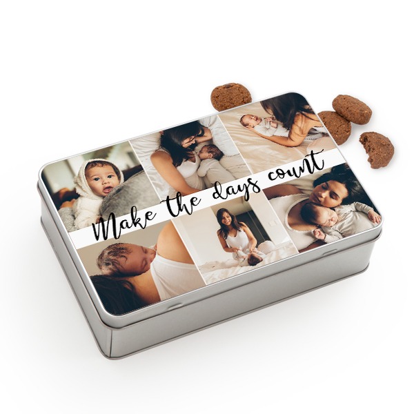 Cookie Tin Rectangle with Generous cookies