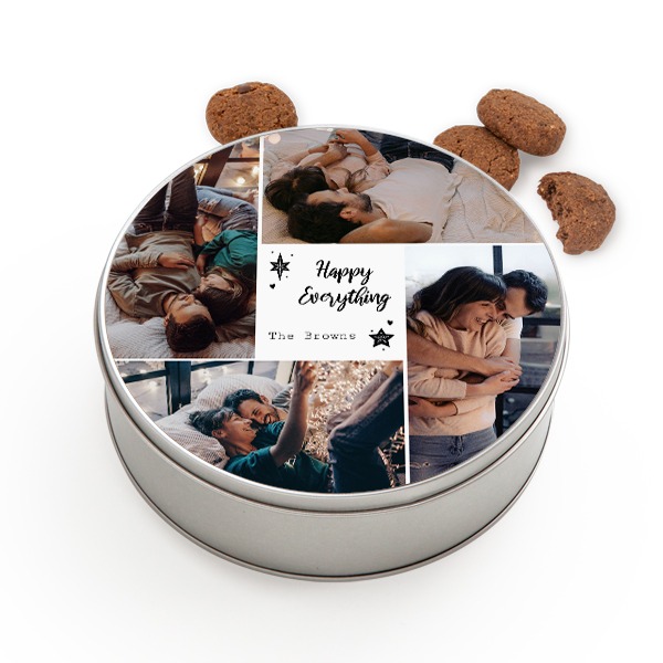 Cookie Tin Round with Generous cookies