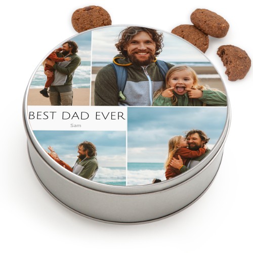 Cookie Tin Round with Generous cookies Cookie Tin Round with Generous cookies