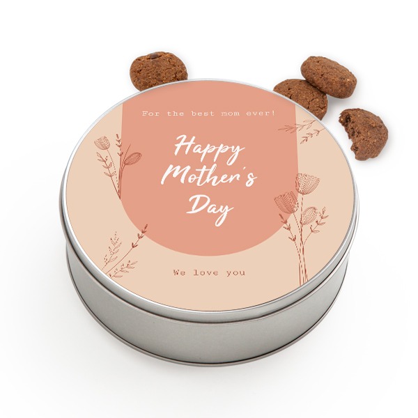 Cookie Tin Round with Generous cookies Cookie Tin Round with Generous cookies
