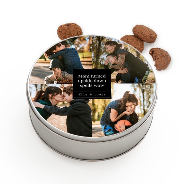 Cookie Tin Round with Generous cookies Cookie Tin Round with Generous cookies