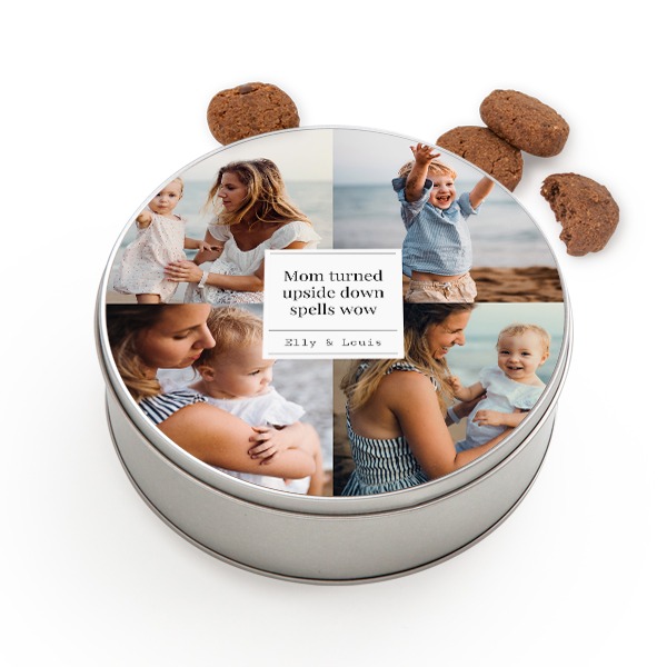 Cookie Tin Round with Generous cookies