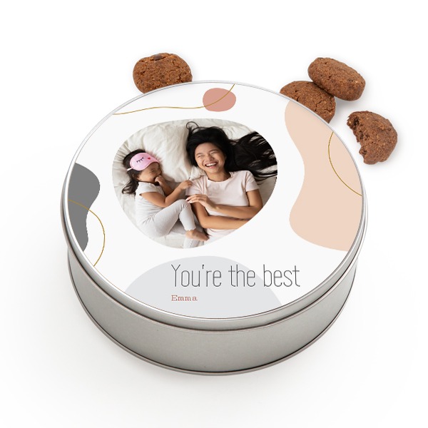 Cookie Tin Round with Generous cookies