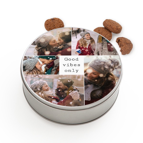 Cookie Tin Round with Generous cookies