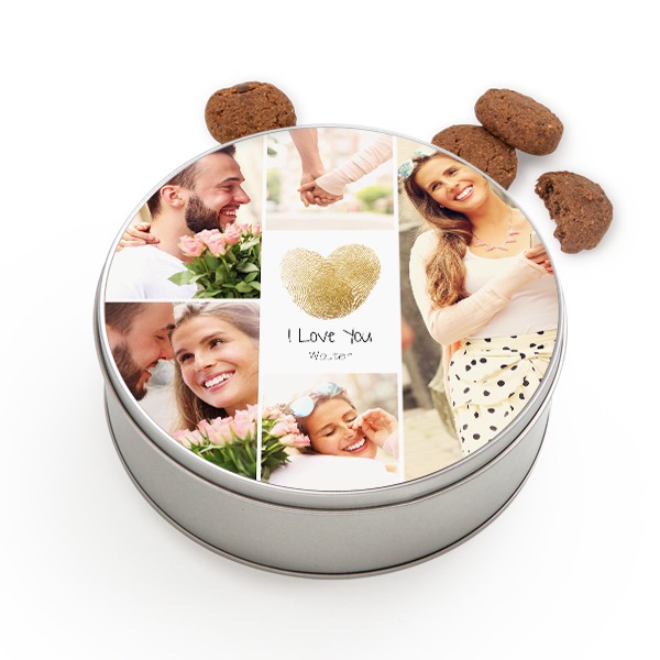 Cookie Tin Round with Generous cookies