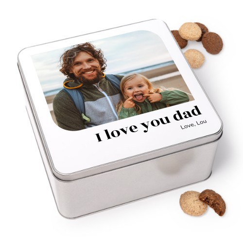 Cookie Tin Square with Generous cookies Cookie Tin Square with Generous cookies