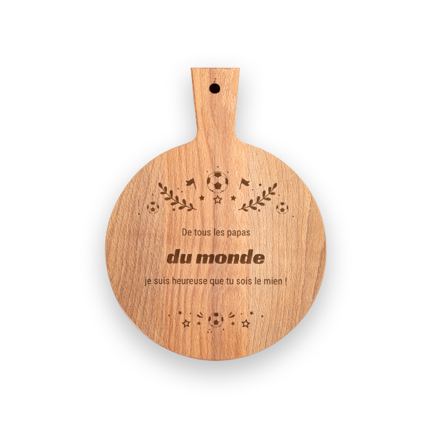 Planche à découper en bois ronde Planche à découper en bois ronde