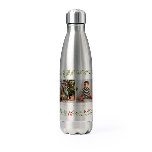 Drink Bottle stainless steel Grey