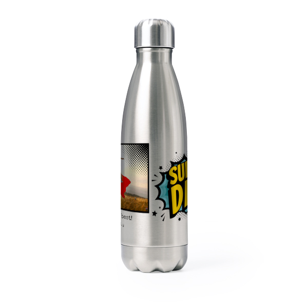 Drink Bottle stainless steel Grey