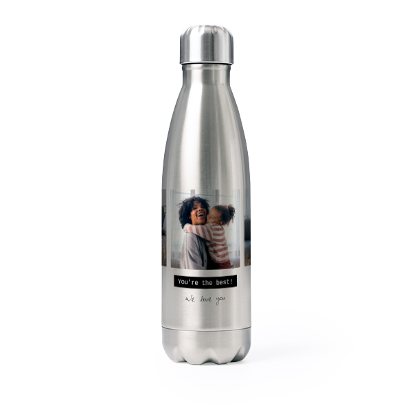 Drink Bottle stainless steel Grey