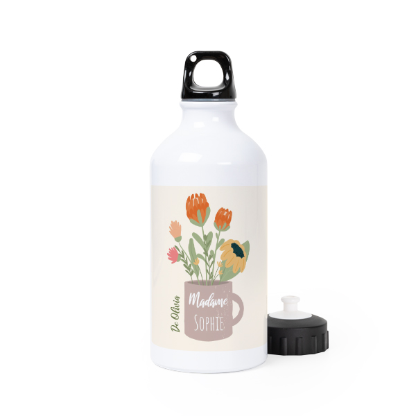 Bouteille isotherme en aluminium blanc 50 cl Bouteille isotherme en aluminium blanc 50 cl