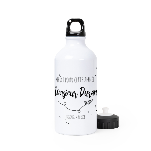 Bouteille isotherme en aluminium blanc 50 cl Bouteille isotherme en aluminium blanc 50 cl