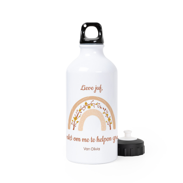 Drinkfles aluminium wit 50 cl