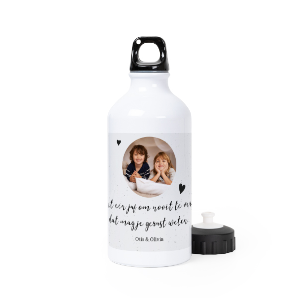 Drinkfles aluminium wit 50 cl