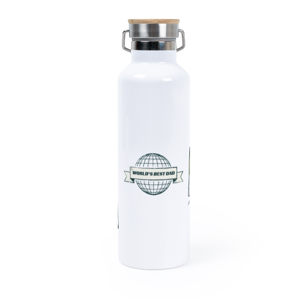 Thermos flask with bamboo lid 75 cl