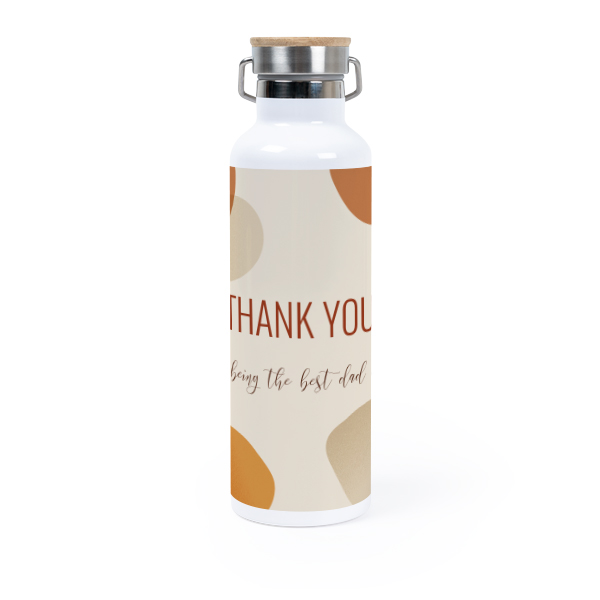 Thermos flask with bamboo lid 75 cl