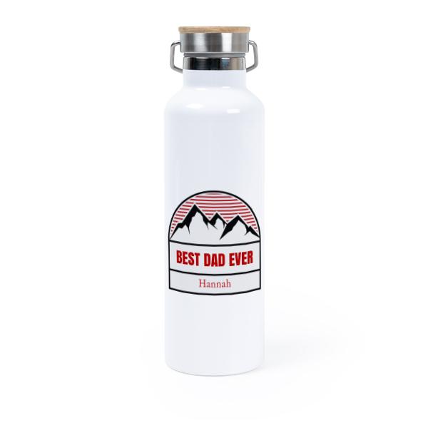 Thermos flask with bamboo lid 75 cl