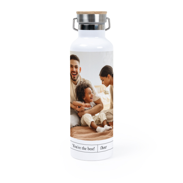 Thermos flask with bamboo lid 75 cl