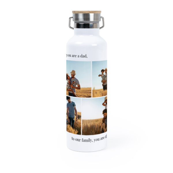 Thermos flask with bamboo lid 75 cl