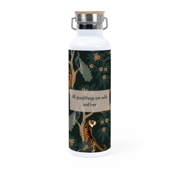 Thermos flask with bamboo lid 75 cl