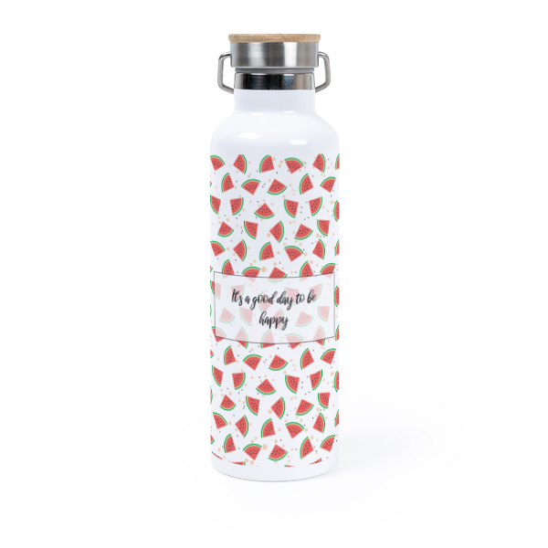 Thermos flask with bamboo lid 75 cl