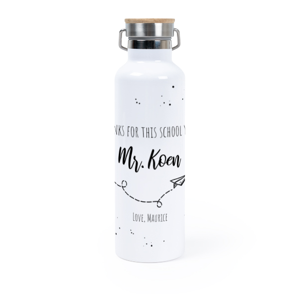 Thermos flask with bamboo lid 75 cl