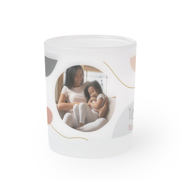Frosted Glass Tealight Candle Holder - set of 2