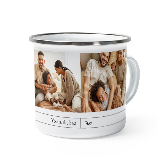 Enamel Mug Grey Metal