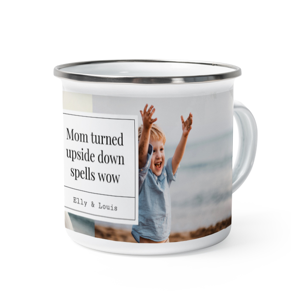 Enamel Mug Grey Metal