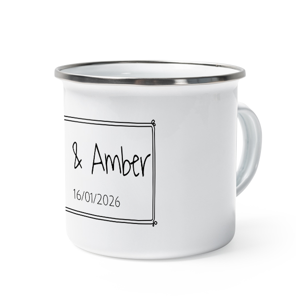 Enamel Mug Grey Metal