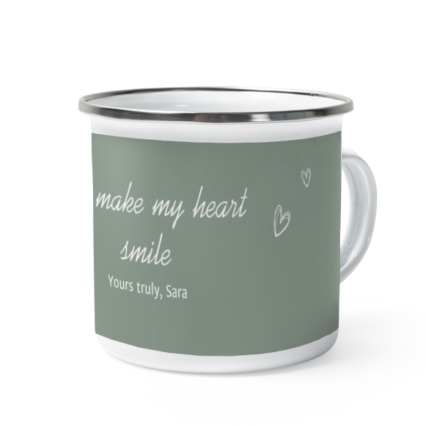 Enamel Mug Grey Metal