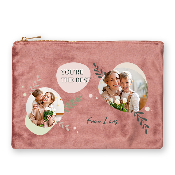 Grosse Kosmetiktasche Samt rosa Grosse Kosmetiktasche Samt rosa