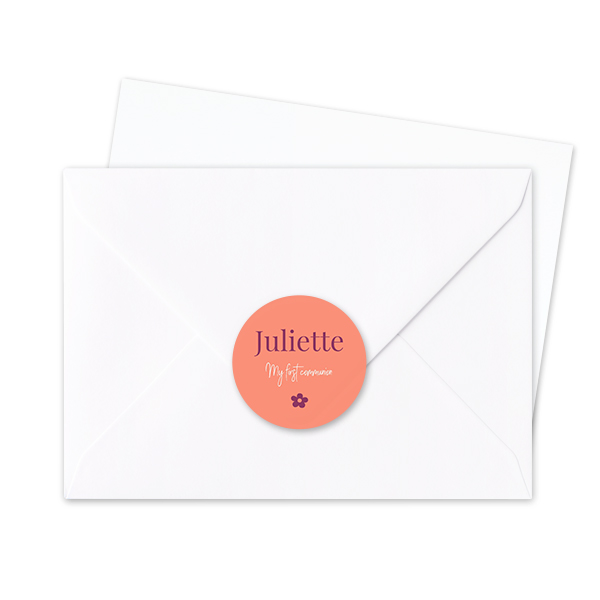 Envelop stickers Rond - Set van 24 Envelop stickers Rond - Set van 24