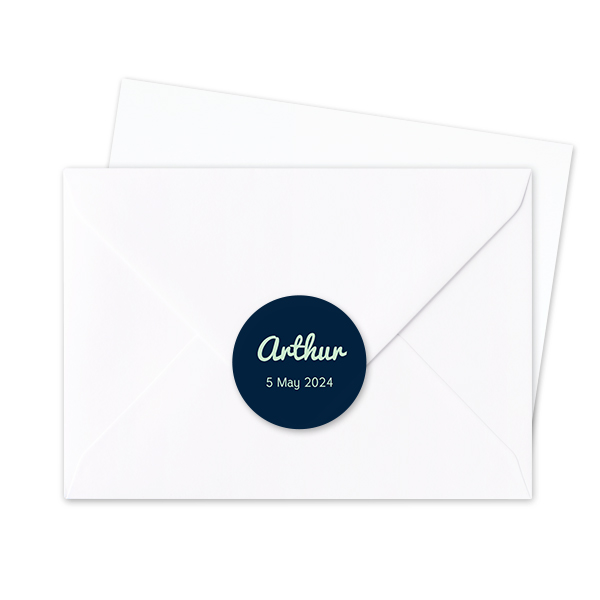 Autocollants pour enveloppes Rondes (lot de 24) Autocollants pour enveloppes Rondes (lot de 24)