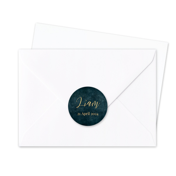Envelop stickers Rond - Set van 24 Envelop stickers Rond - Set van 24
