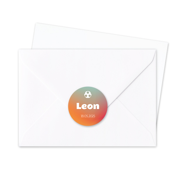 Envelop stickers Rond - Set van 24 Envelop stickers Rond - Set van 24