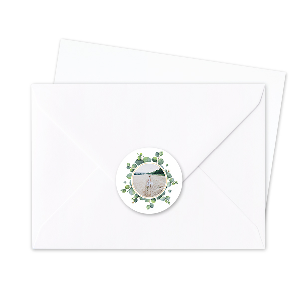 Envelop stickers Rond - Set van 24 Envelop stickers Rond - Set van 24
