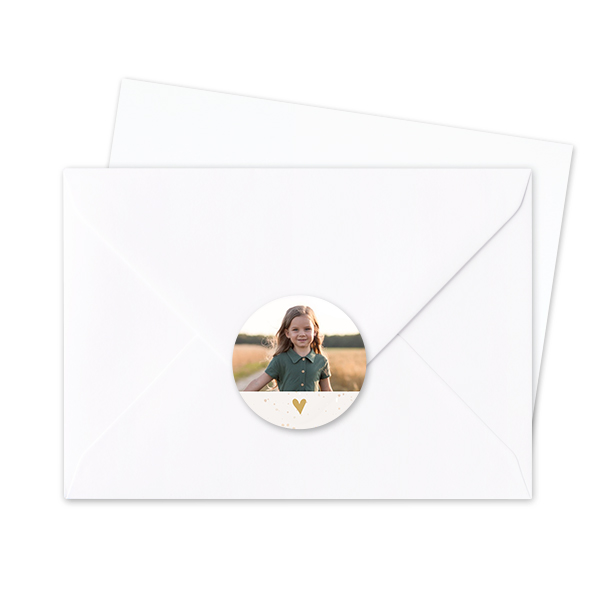 Envelop stickers Rond - Set van 24 Envelop stickers Rond - Set van 24