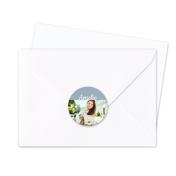 Envelop stickers Rond - Set van 24 Envelop stickers Rond - Set van 24