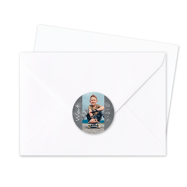 Autocollants pour enveloppes Rondes (lot de 24) Autocollants pour enveloppes Rondes (lot de 24)
