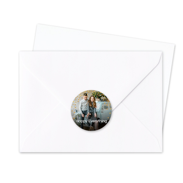 Envelop stickers Rond - Set van 24