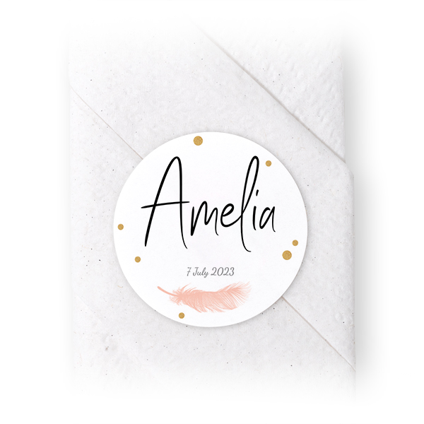 Napkin Stickers Circle - set of 24